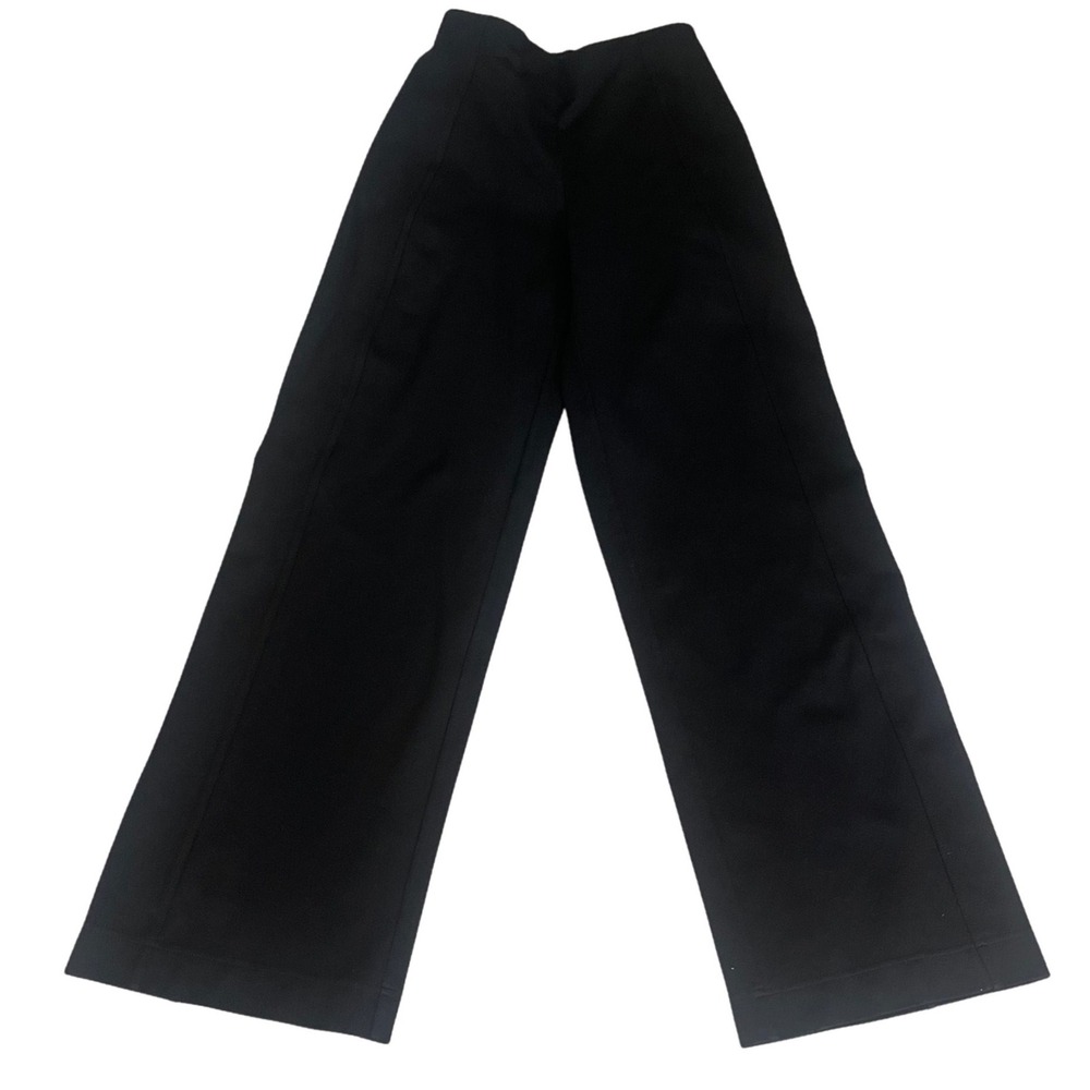 Lululemon Black Wide Leg High Rise Sz 2 Trouser Pants Stretch Activewear Womens